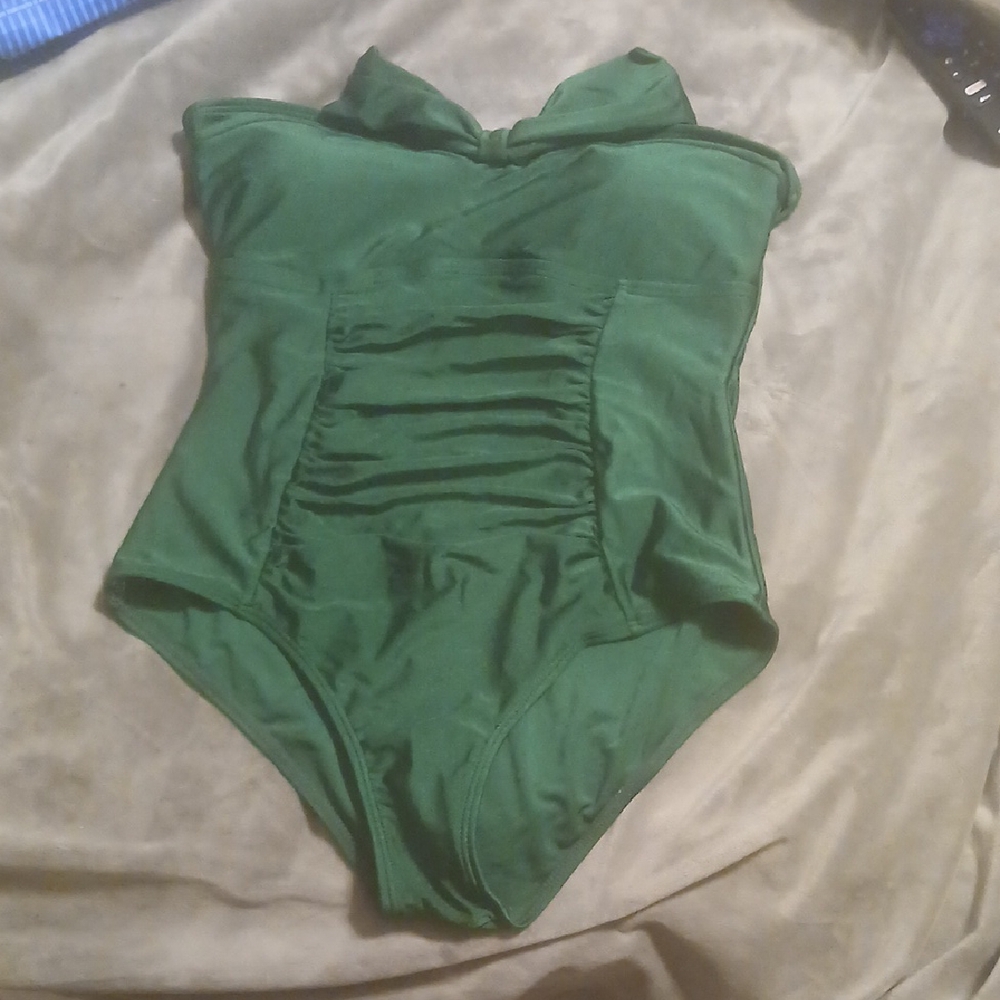 Green One-Piece Swimsuit